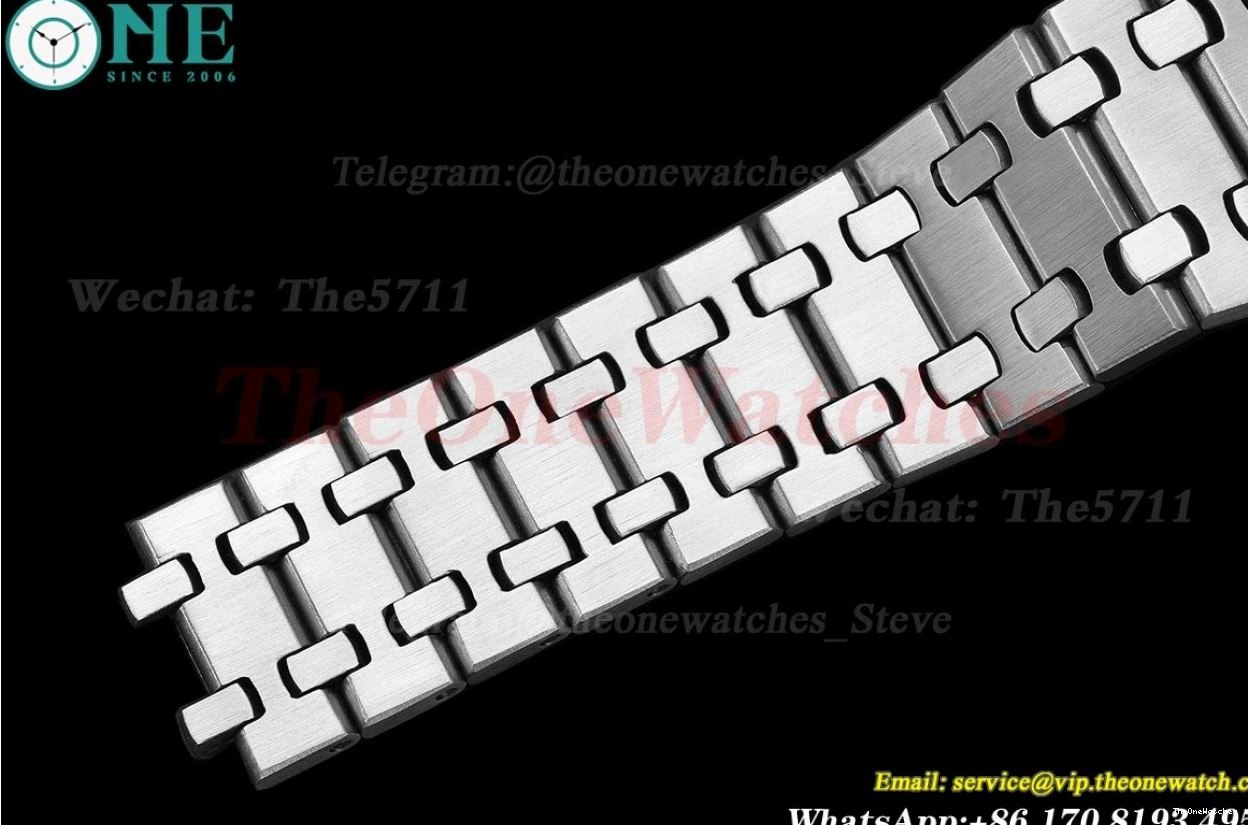 Oak SS Dial 41mm SS 15500 MY8215 Black Royal 0203